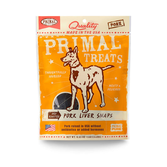 Primal™ Dry Roasted Pork Liver Snaps Dog Treat 4.25 Oz