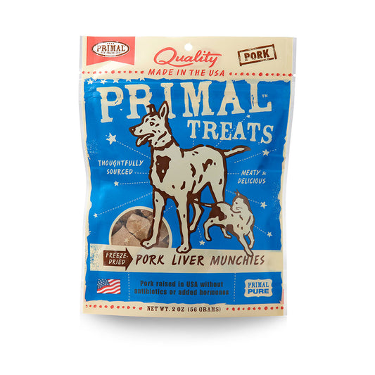 Primal™ Freeze Dried Pork Liver Munchies Cat & Dog Treat 2 Oz