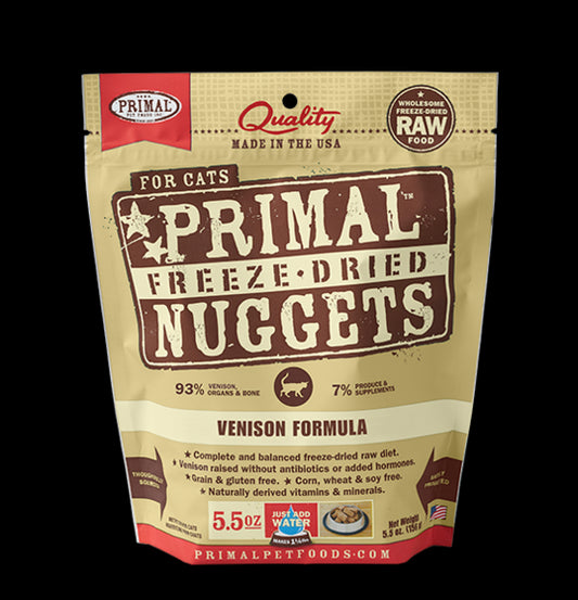 Primal™ Freeze Dried Raw Venison Formula Cat Nuggets 5.5 Oz