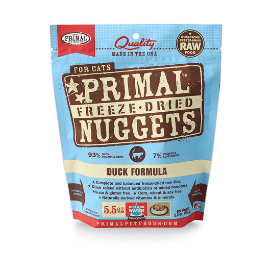 Primal™ Freeze Dried Raw Duck Formula Cat Nuggets 5.5 Oz