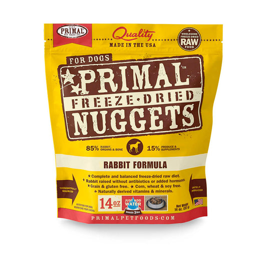 Primal™ Freeze Dried Raw Rabbit Formula Dog Nuggets 14 Oz