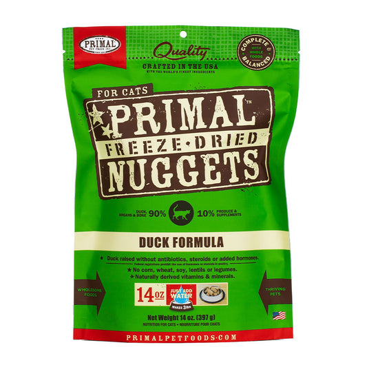 Primal™ Freeze Dried Raw Duck Formula Cat Nuggets 14 Oz