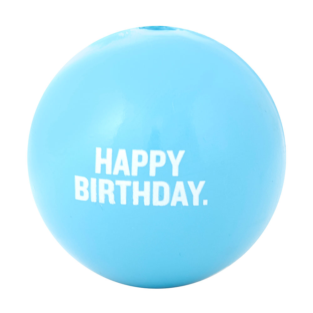 Outward Hound® Planet Dog Orbee-Tuff® Happy Birthday Ball Dog Toy Blue Color