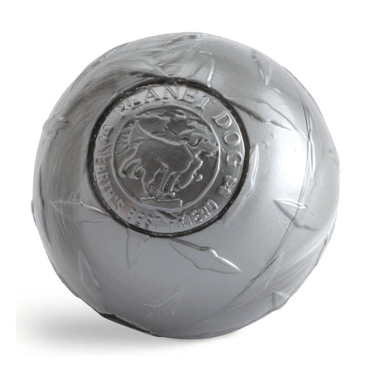 Outward Hound® Planet Dog Orbee-Tuff® Diamond Plate Ball Dog Toy Large Gray Color