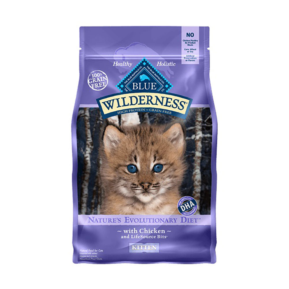 Blue Buffalo™ Wilderness™ Nature's Evolutionary Diet™ Grain Free Chicken Kitten Cat Food 5 Lbs