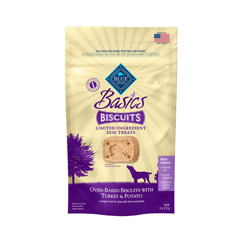 Blue Buffalo™ Basics™ Limited Ingredient Diet Turkey & Potato Dog Biscuits 6 Oz