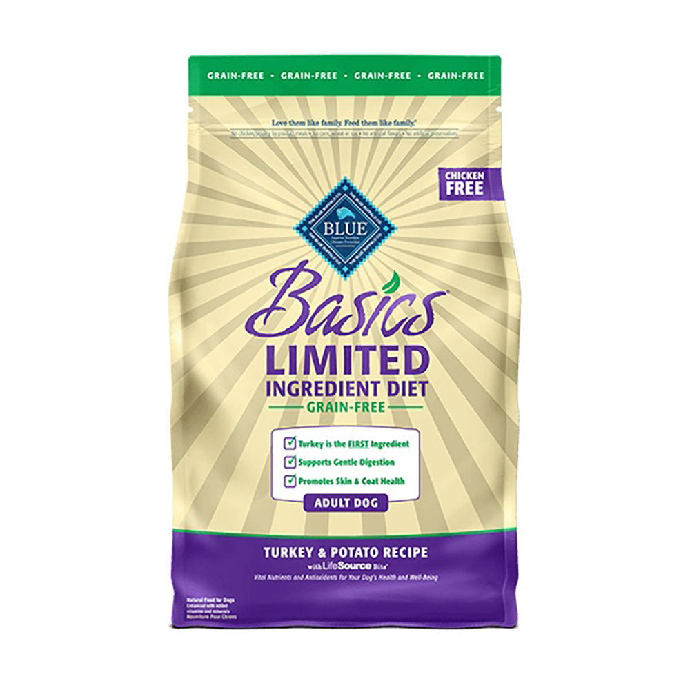 Blue Buffalo® Basics® Limited Ingredient Diet Grain Free Turkey & Potato Recipe Adult Dog Food 4 Lbs