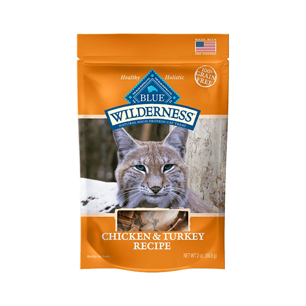 Blue Buffalo™ Wilderness™ Grain Free Chicken & Turkey Soft-Moist Cat Treats 2 Oz