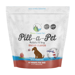 Green Coast Pet™ Bacon Flavor Pill-a-Pet Moldable Pill Wrap Dog Supplement 4.2 Oz x 60 Wraps
