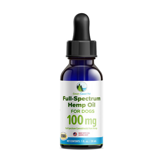 Green Coast Pet™ 100 mg Broad Spectrum (0.0% THC) CBD Oil for Dog 1 Oz