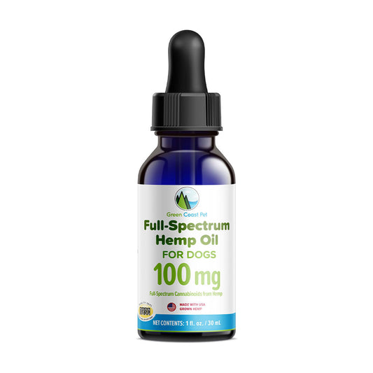 Green Coast Pet™ 100 mg Broad Spectrum (0.0% THC) CBD Oil for Dog 1 Oz