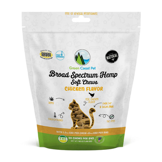 Green Coast Pet™ Broad Spectrum Soft Chews Chicken Flavor for Cat