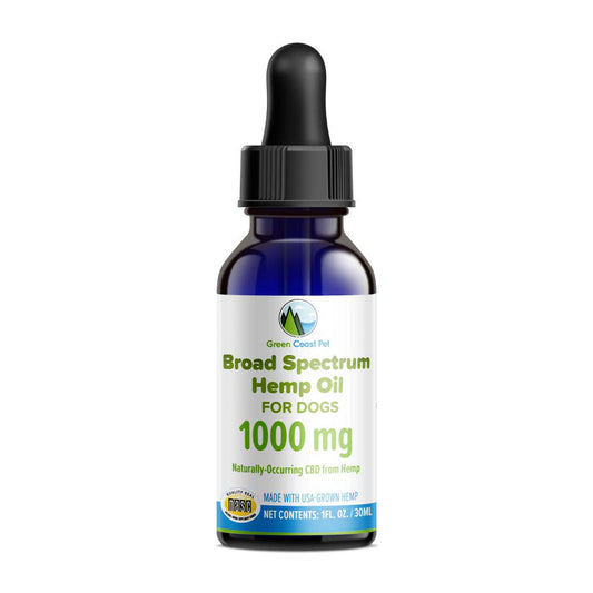 Green Coast Pet™ 1000 mg Broad Spectrum (0.0% THC) CBD Oil for Dog 1 Oz