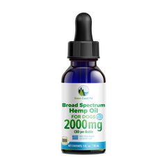 Green Coast Pet™ 2000 mg Broad Spectrum (0.0% THC) CBD Oil with Peppermint for Dog 1 Oz
