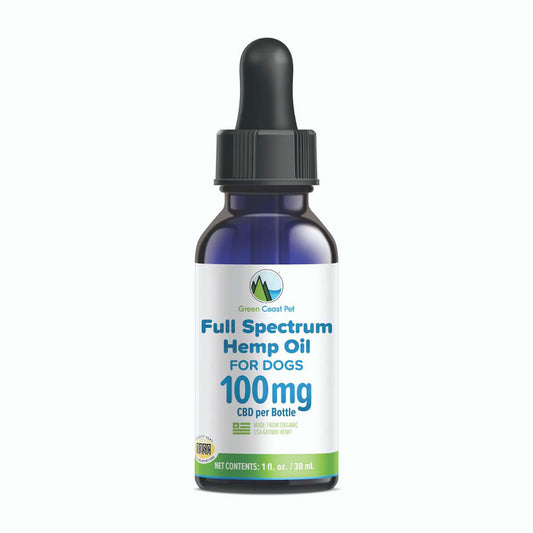 Green Coast Pet™ Full Spectrum CBD Oil For Dogs 100 mg x 1 Oz