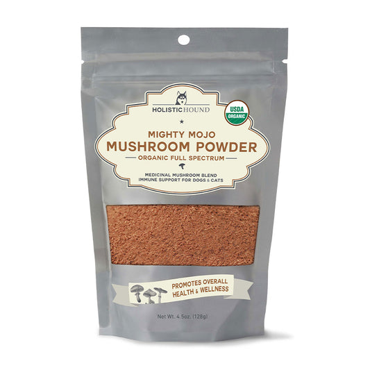 Holistic Hound® Mighty Mojo Mushroom Powder Supplement for Cat & Dog 4.5 Oz