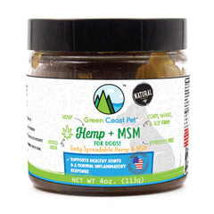 Green Coast Pet™ Hemp + Msm Peanut Flavor Dog Supplement 4 Oz