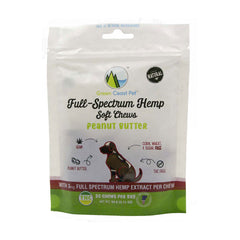 Green Coast Pet™ Full-Spectrum Hemp Peanut Butter Flavor Soft Chew Dog Treats 3.17 Oz