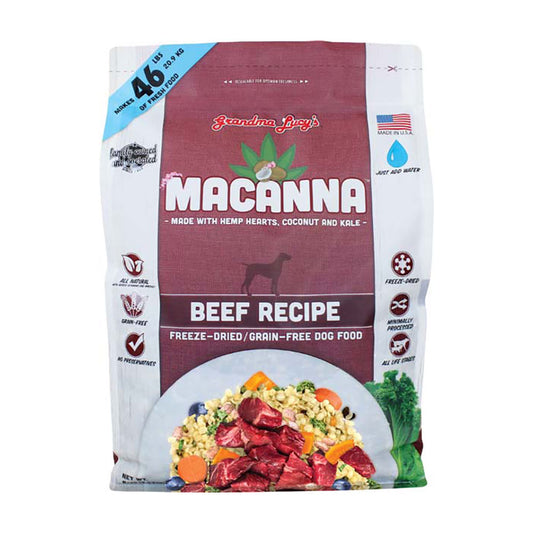 Grandma Lucy’s® Macanna Beef Freeze Dried Grain Free Dog Food 8 Lbs