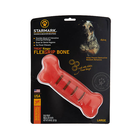 Starmark® Ringer FlexGrip Bone Dog Treat Ring Holder Large