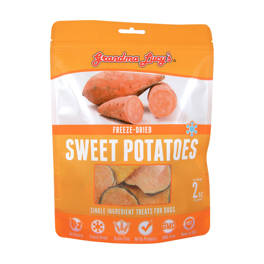 Grandma Lucy’s® Freeze Dried Sweet Potatoes Single Ingredient Cat & Dog Treats 2 Oz