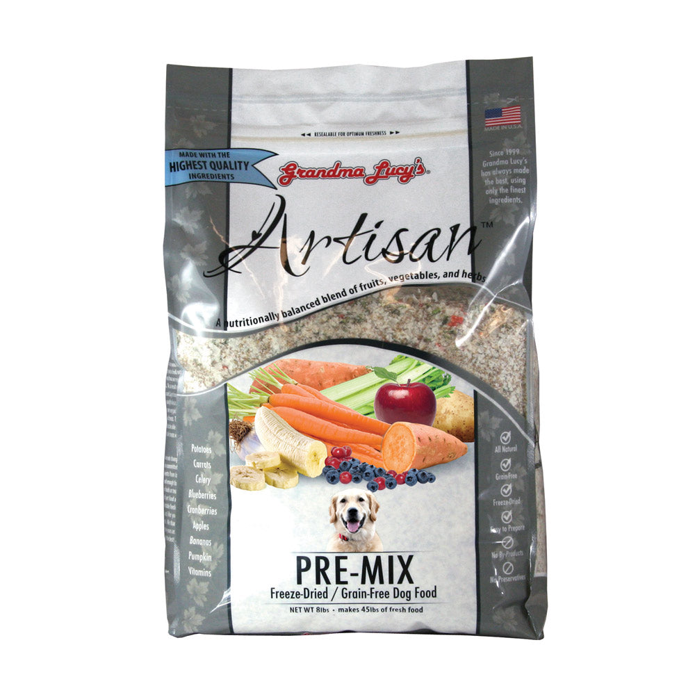 Grandma Lucy’s® Artisan™ Freeze Dried Grain Free Pre-Mix Recipe Dog Food 8 Lbs