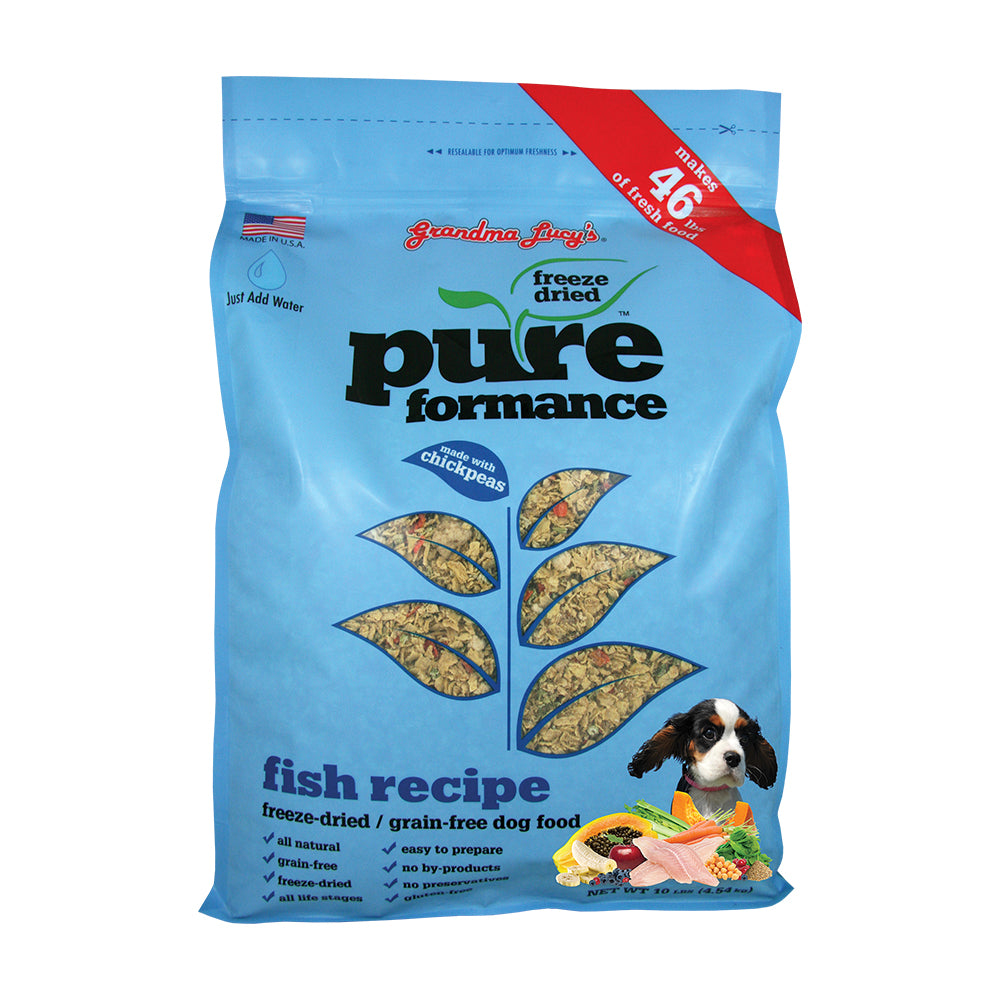 Grandma Lucy’s® Pureformance™ Freeze Dried Grain Free Fish Recipe Dog Food 10 Lbs