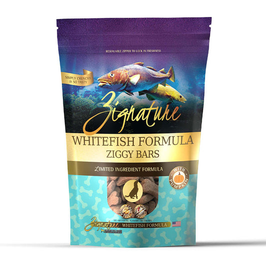 Zignature® Ziggy Bars Limited Ingredient Whitefish Formula Dog Treat 12 Oz