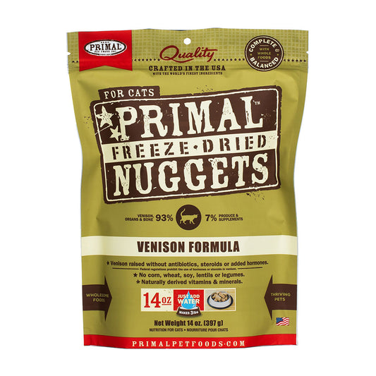 Primal™ Freeze Dried Raw Venison Formula Cat Nuggets 14 Oz