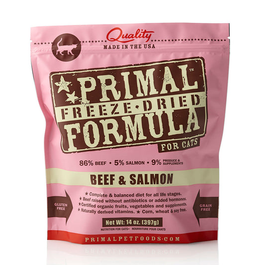 Primal™ Freeze Dried Raw Feline Beef & Salmon Formula Cat Nuggets 14 Oz