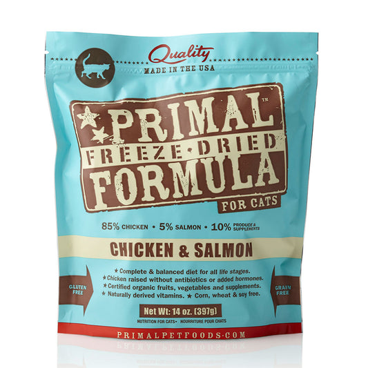 Primal™ Freeze Dried Raw Chicken & Salmon Formula Cat Nuggets 14 Oz