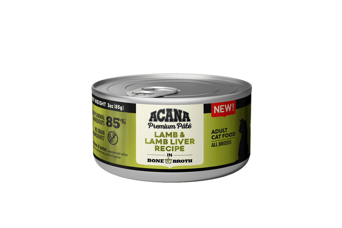 ACANA Premium Pate Wet Cat Food Lamb & Lamb Liver Recipe Front.